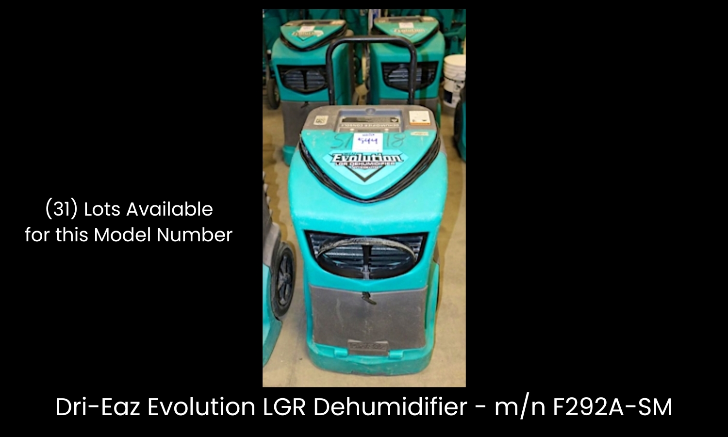 Dri Eaz Evolution LGR Dehumidifier   mn F292A SM (1)